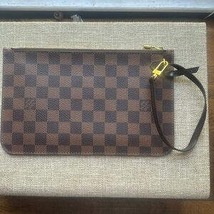Louis Vuitton check wristlet